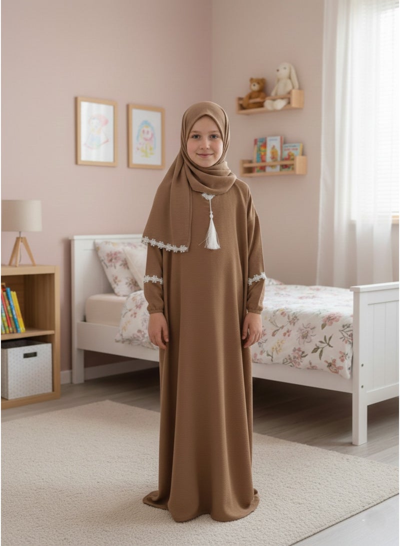 لينا فاشون شرشف صلاة اطفال بناتى مع حجاب متصل - Image 3